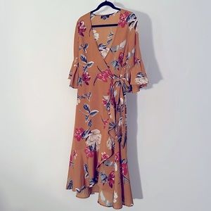 Lulus Floral Midi dress